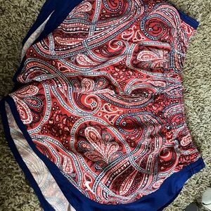 Nike Red and Blue Paisley Dri-FIT Shorts